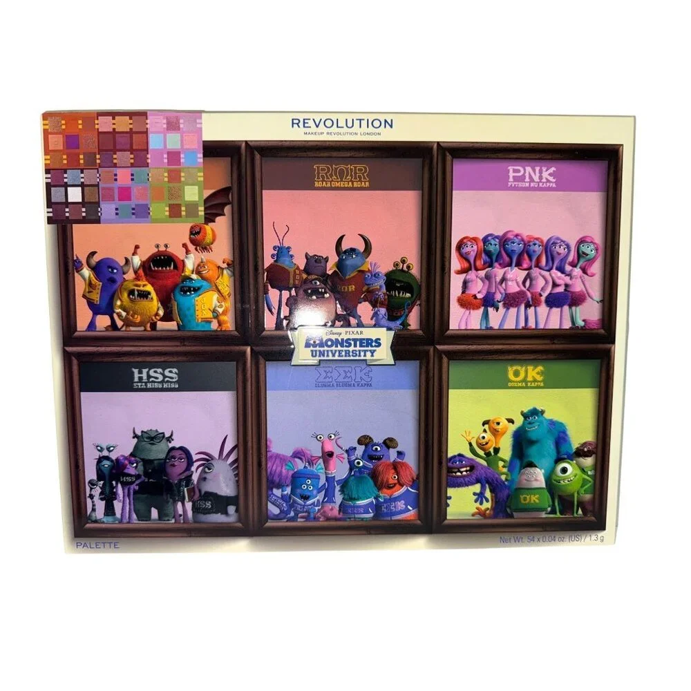 Makeup Revolution x Monsters University Fraternity Sorority Make Up Palette NEW